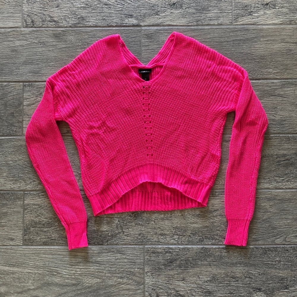 Cropped Knit Sweater